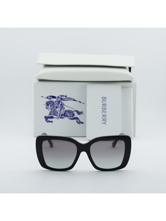 Burberry BE4456 416111 Sunglasses Black Square Frame, Grey Gradient Lenses main image 10